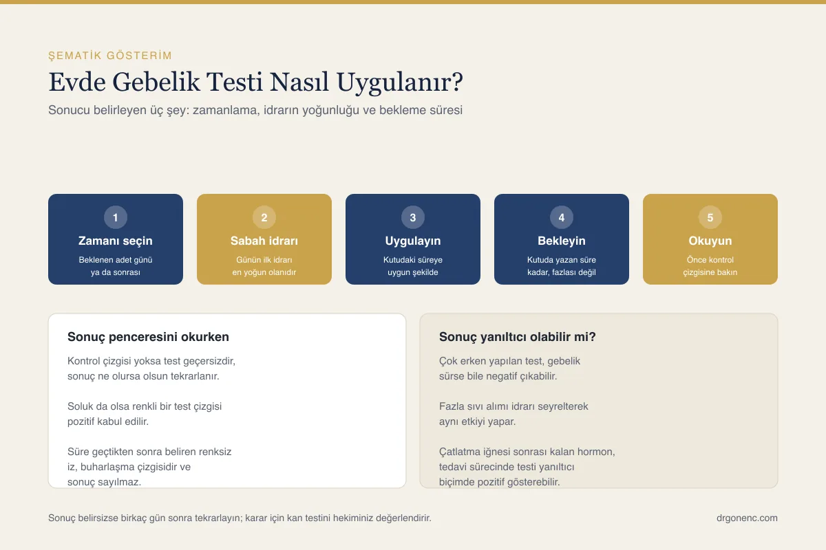Gebelik testi nasıl yapılır? Evde idrar testinin doğru kullanımı
