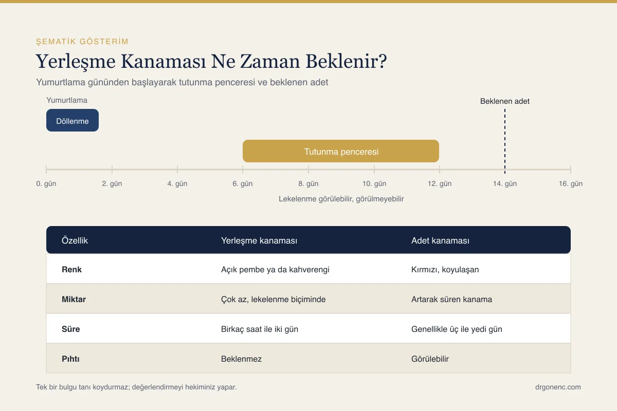 Yerleşme Kanaması Nedir, Ne Zaman Olur ve Nasıl Anlaşılır?